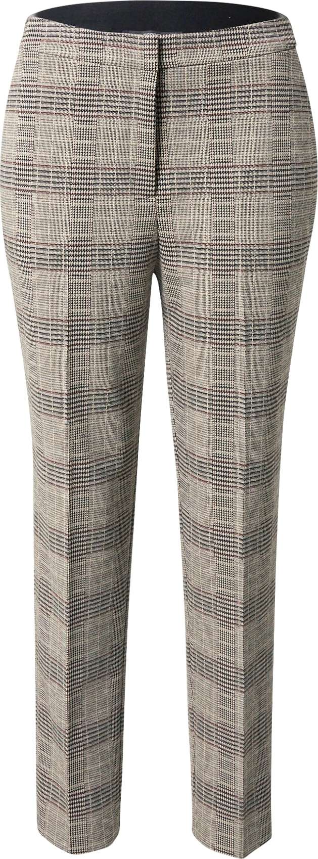 Esprit Collection Kalhoty s puky režná / antracitová / burgundská červeň