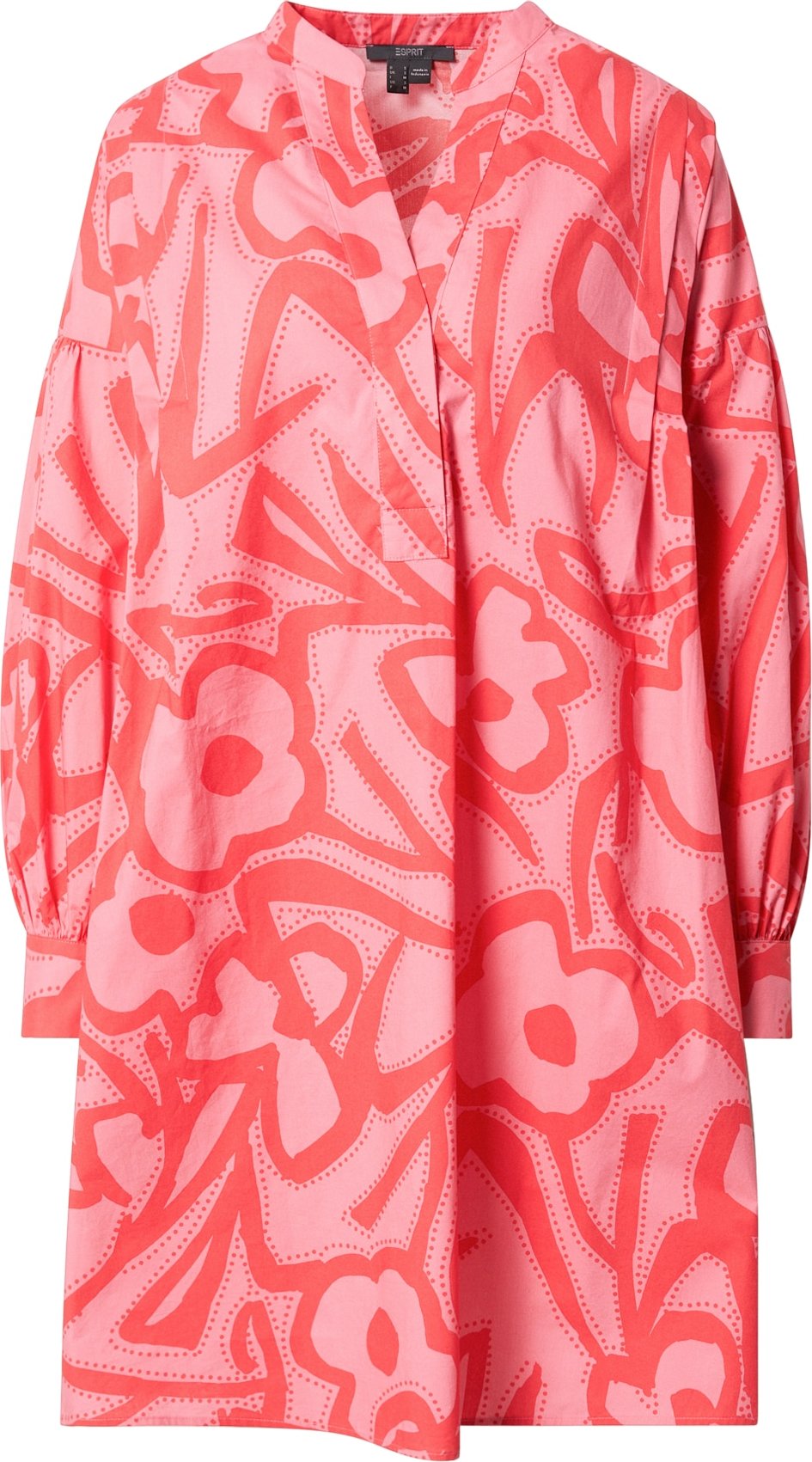 Esprit Collection Košilové šaty světle růžová / červená