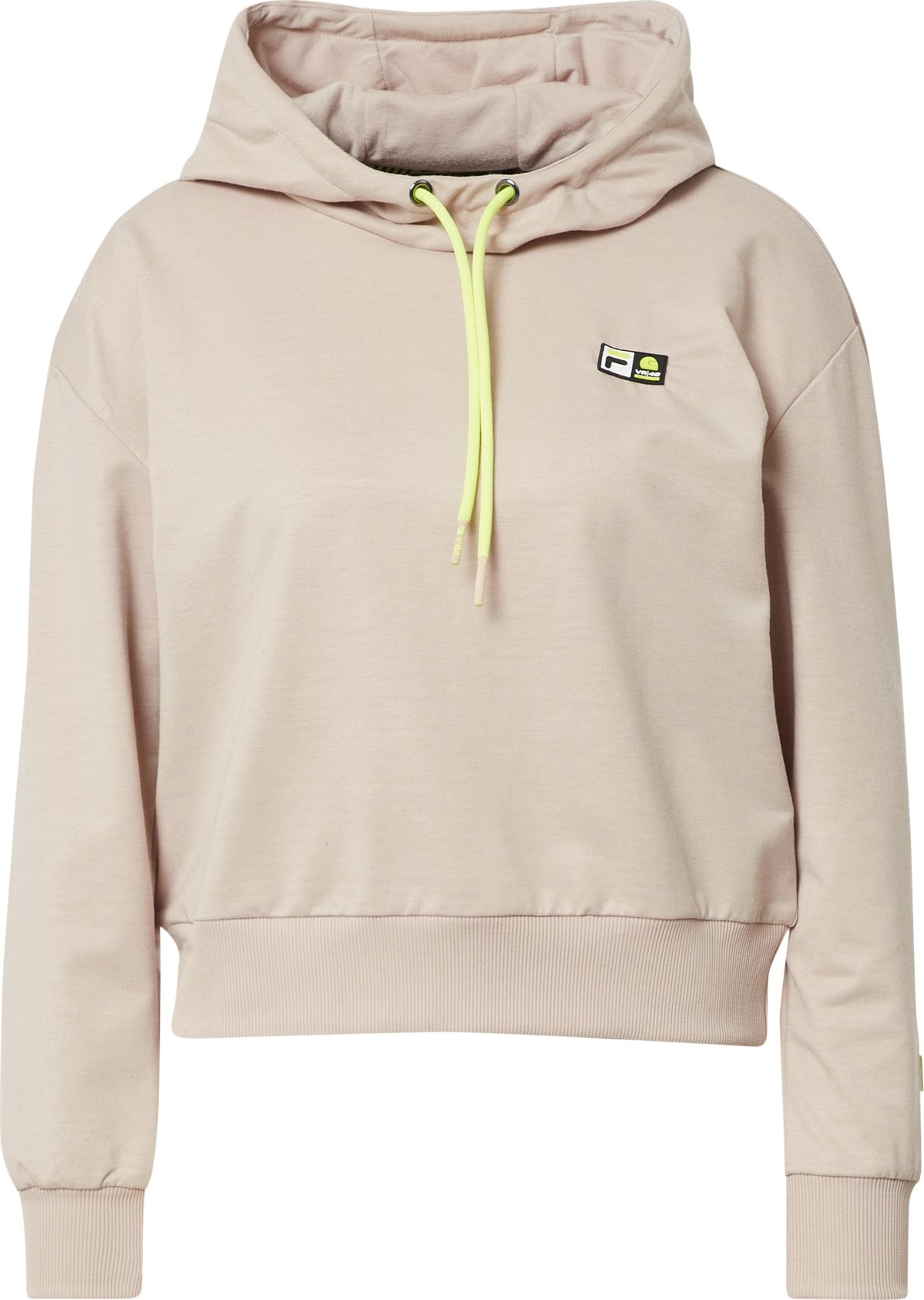 FILA Sportovní mikina režná / svítivě zelená