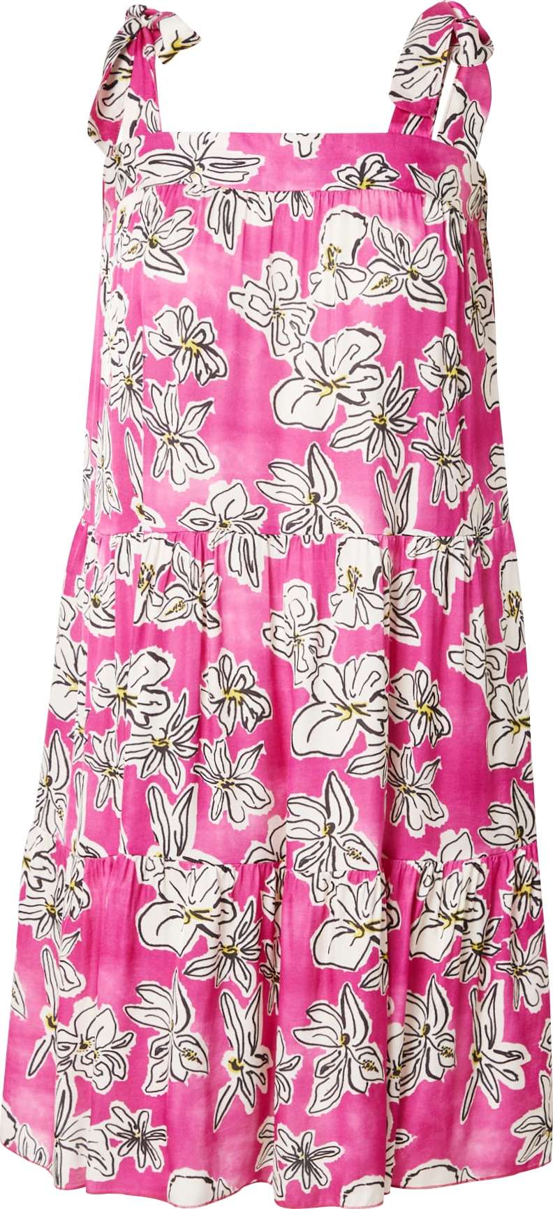 FRNCH PARIS Letní šaty 'REINA' žlutá / pink / černá / bílá