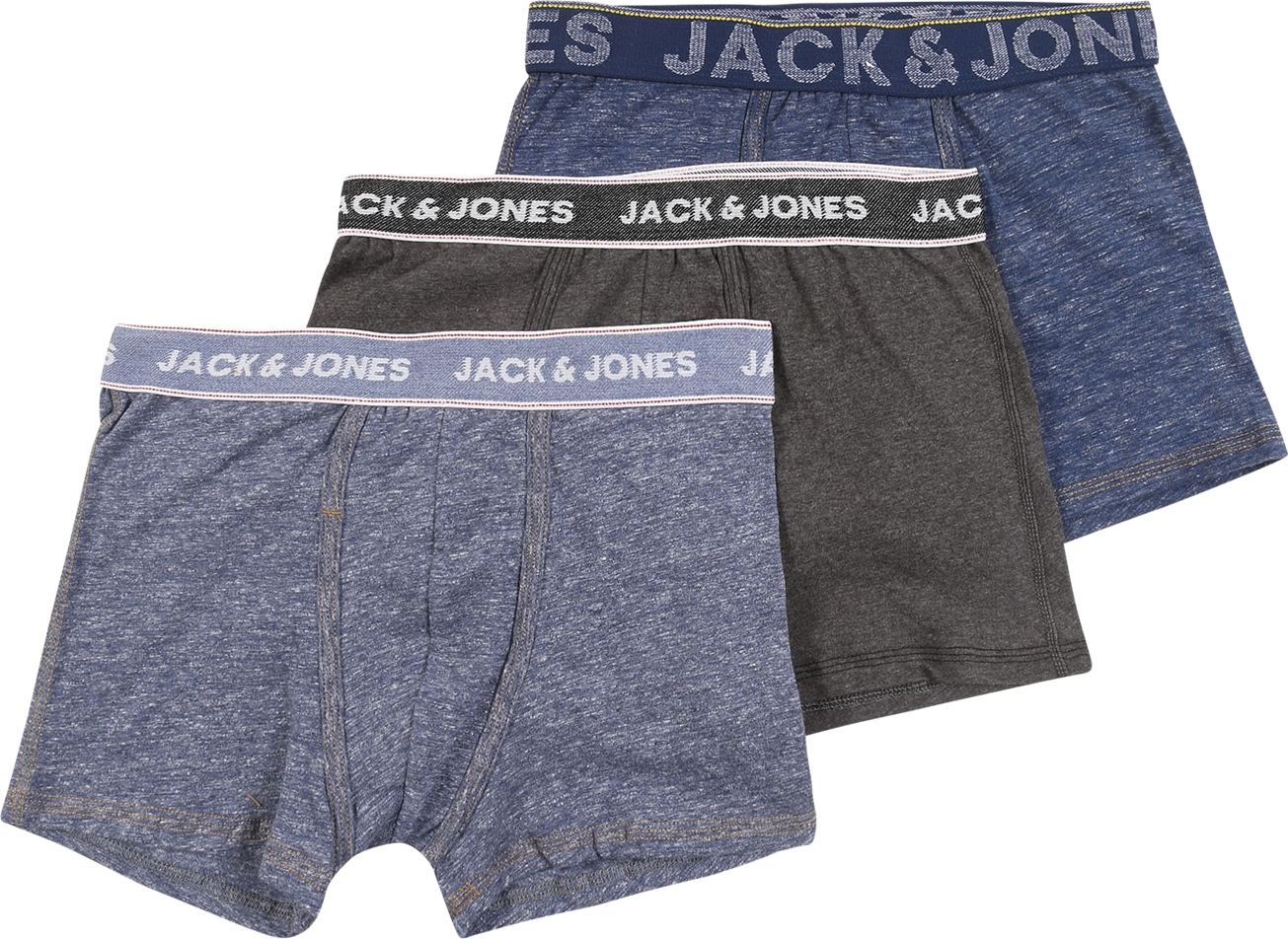 Jack & Jones Junior Spodní prádlo 'Denim' chladná modrá / modrý melír / tmavě šedá / bílá