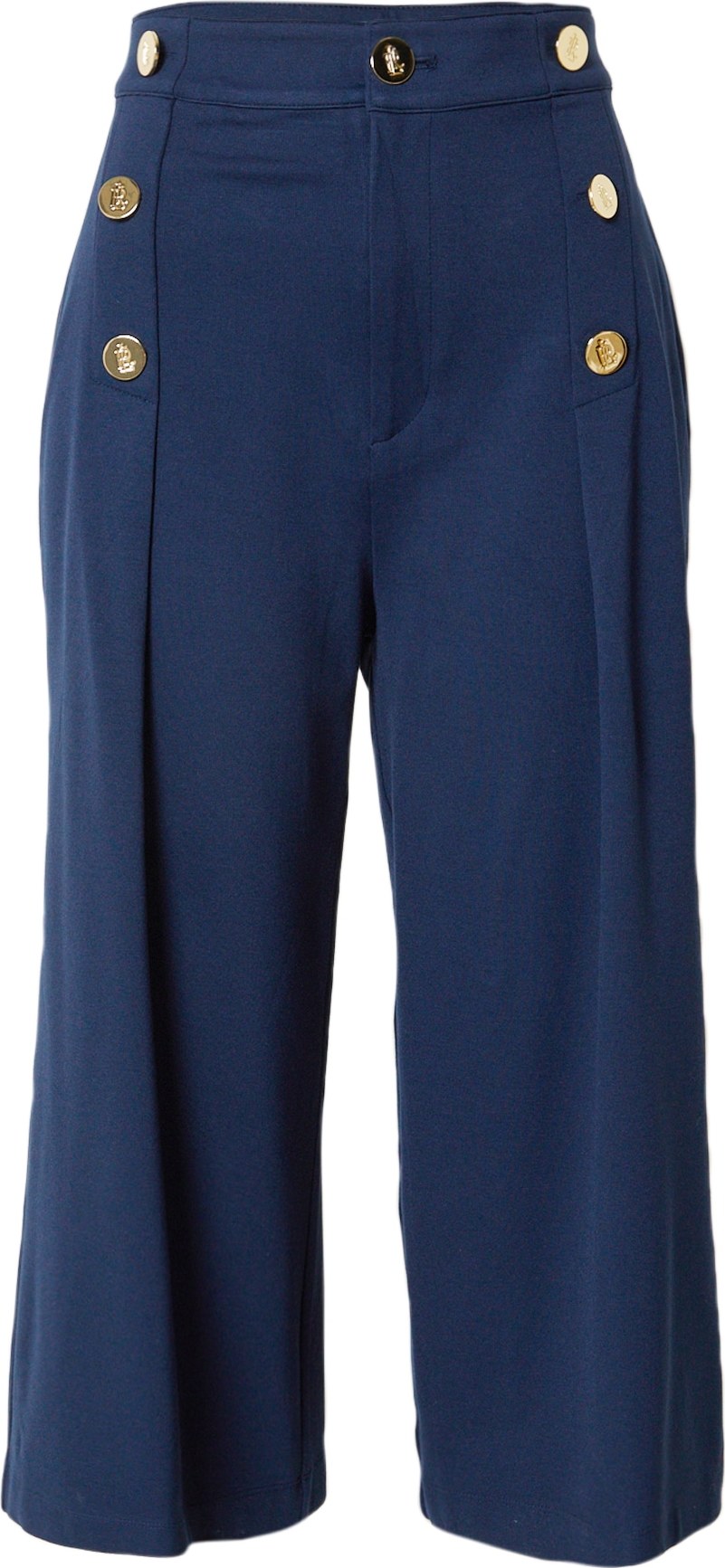 Lauren Ralph Lauren Kalhoty se sklady v pase 'DRAZIA' námořnická modř
