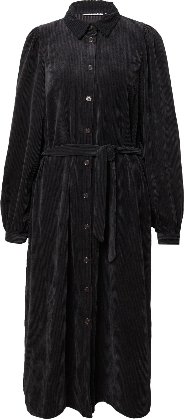 MOSS COPENHAGEN Košilové šaty 'Livia' černá