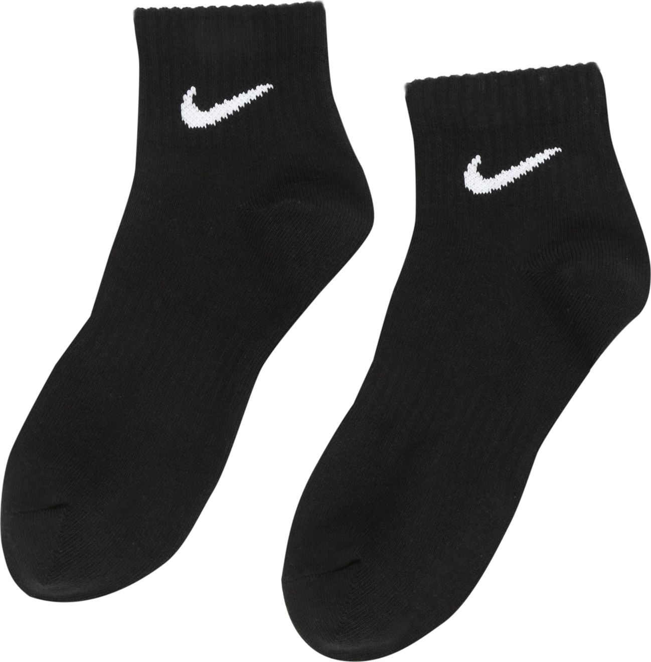 NIKE Sportovní ponožky černá / bílá