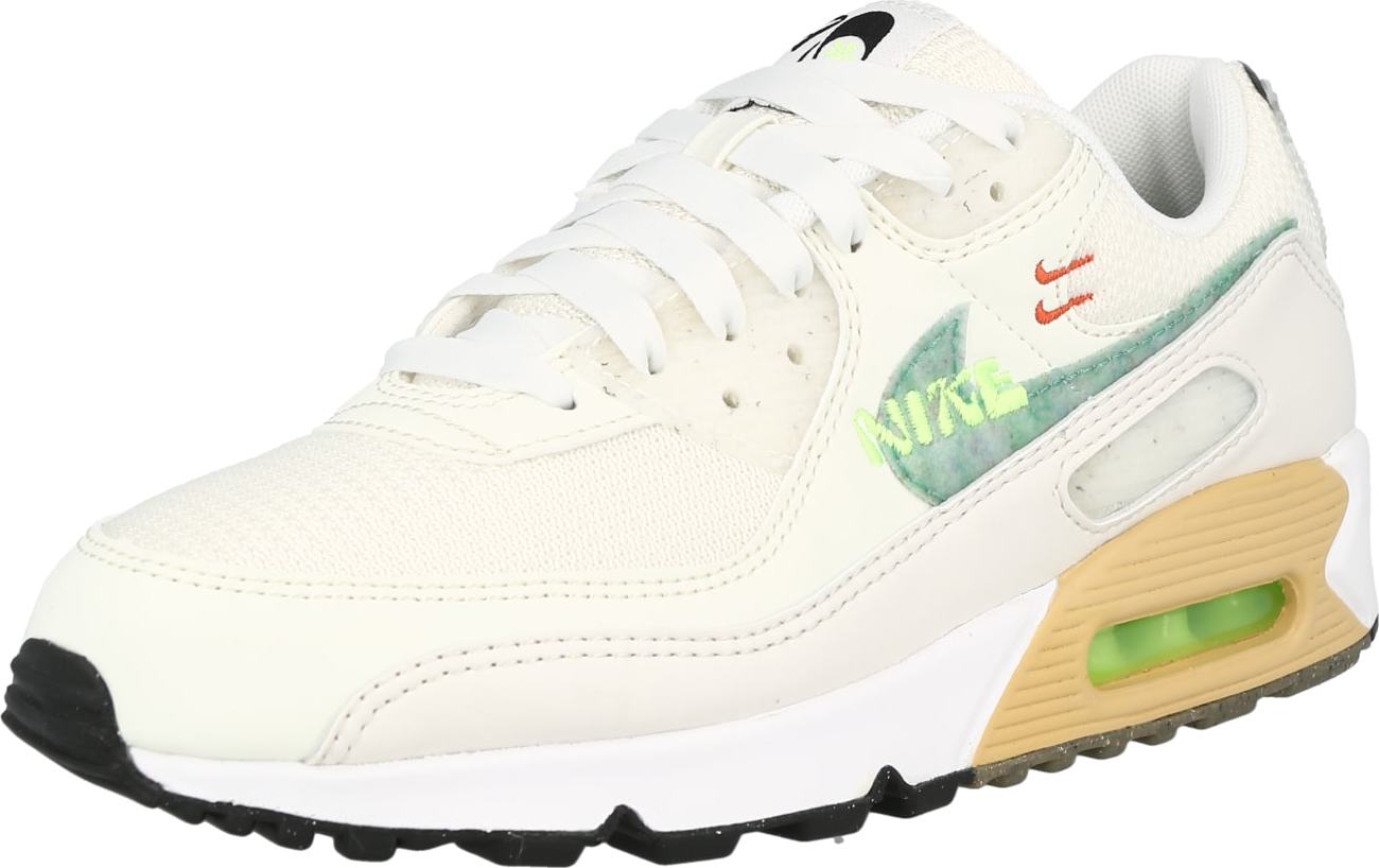 Nike Sportswear Tenisky 'AIR MAX 90 SE' zelená / limetková / černá / bílá