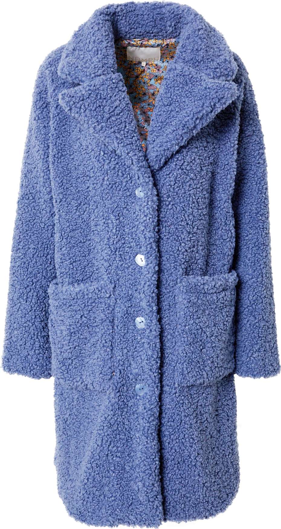 NÜMPH Zimní kabát 'EDUA' kouřově modrá