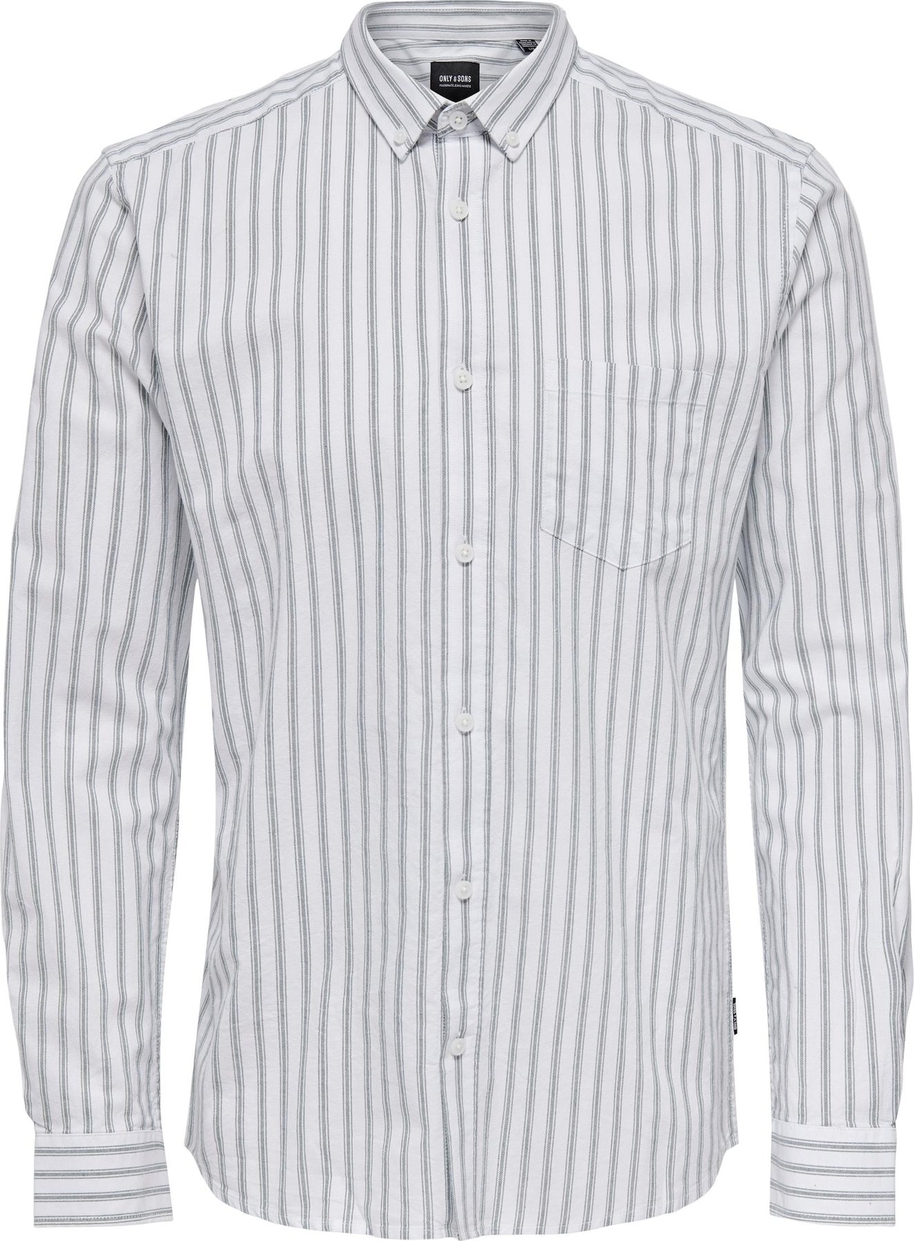 Only & Sons Košile 'ALVARO' tmavě zelená / bílá