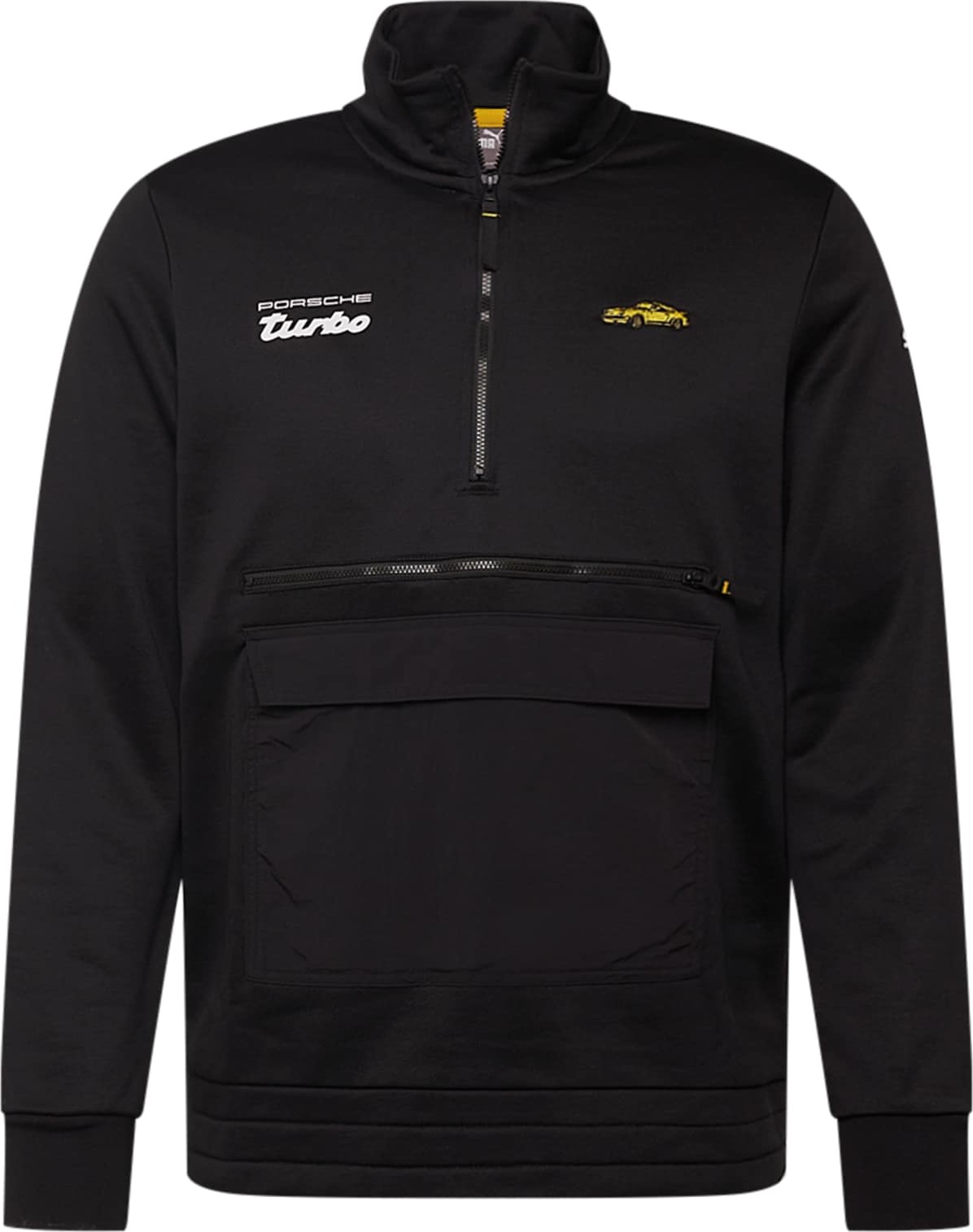 PUMA Mikina žlutá / černá / bílá