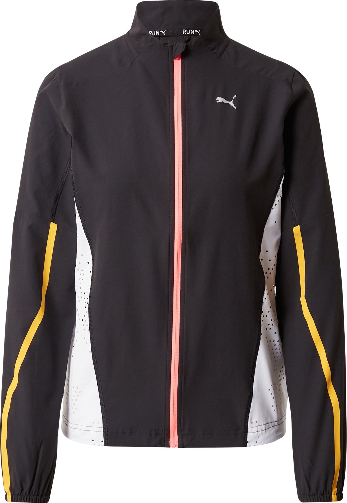 PUMA Sportovní bunda žlutá / pink / černá / bílá