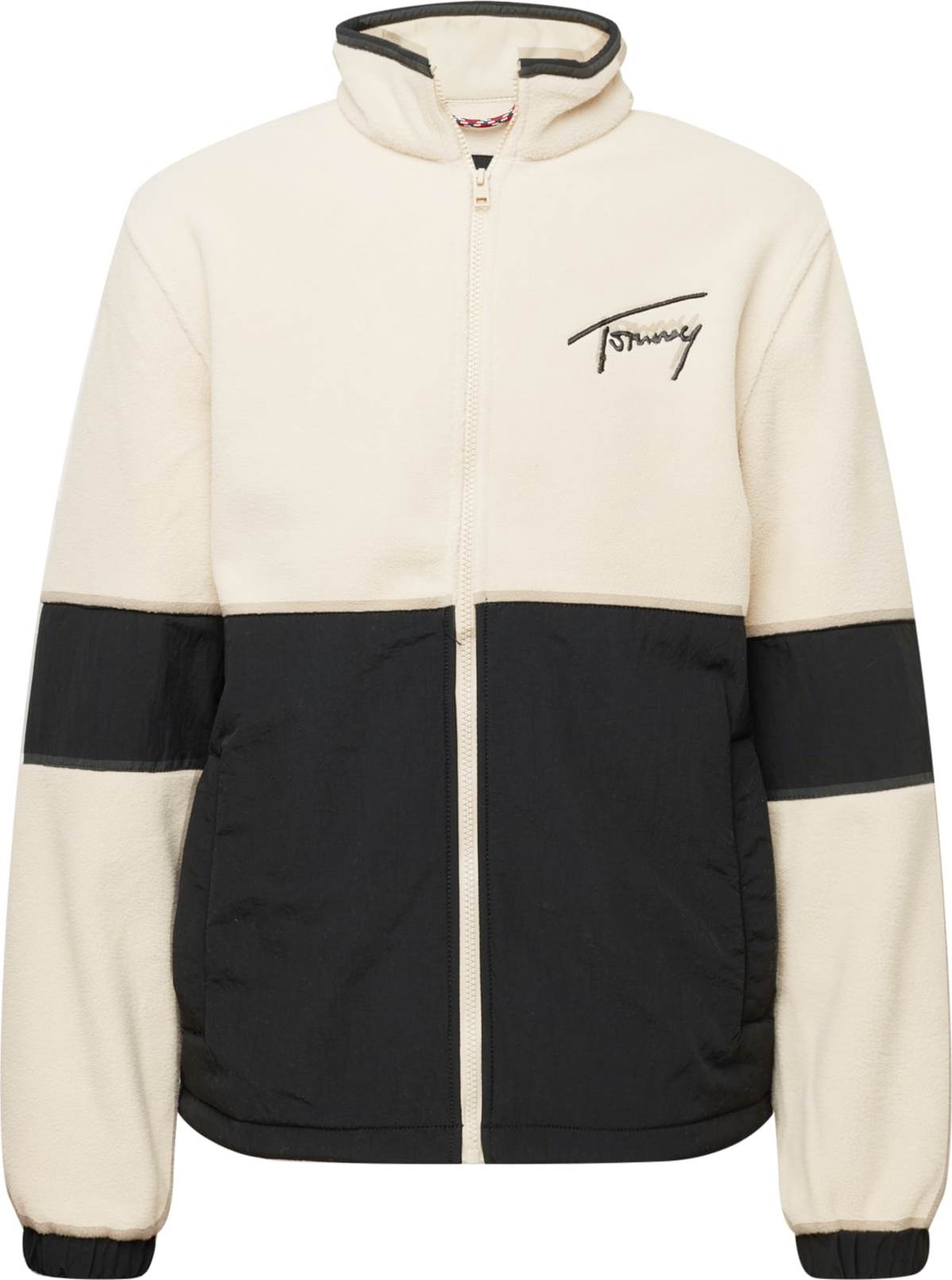 Tommy Jeans Přechodná bunda písková / černá