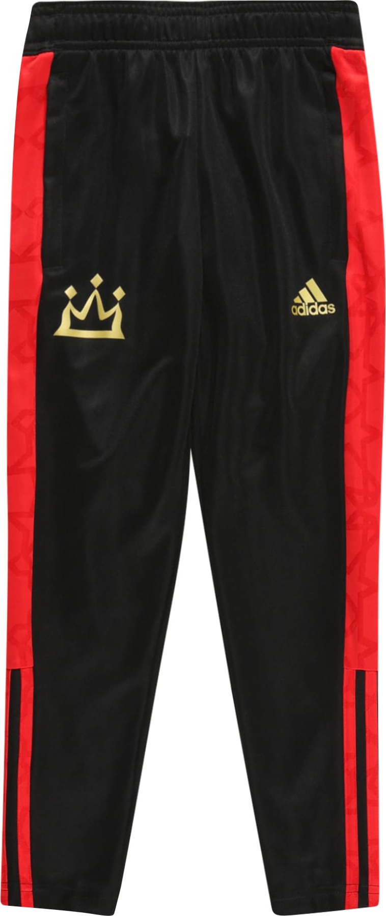 ADIDAS PERFORMANCE Sportovní kalhoty zlatá / červená / černá
