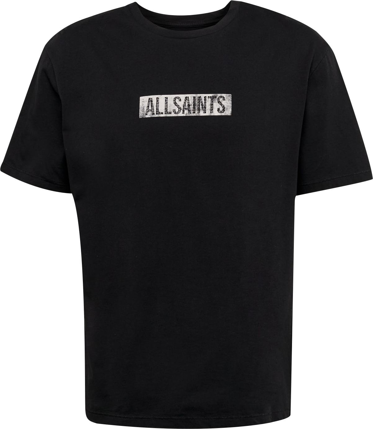 AllSaints Tričko černá / bílá
