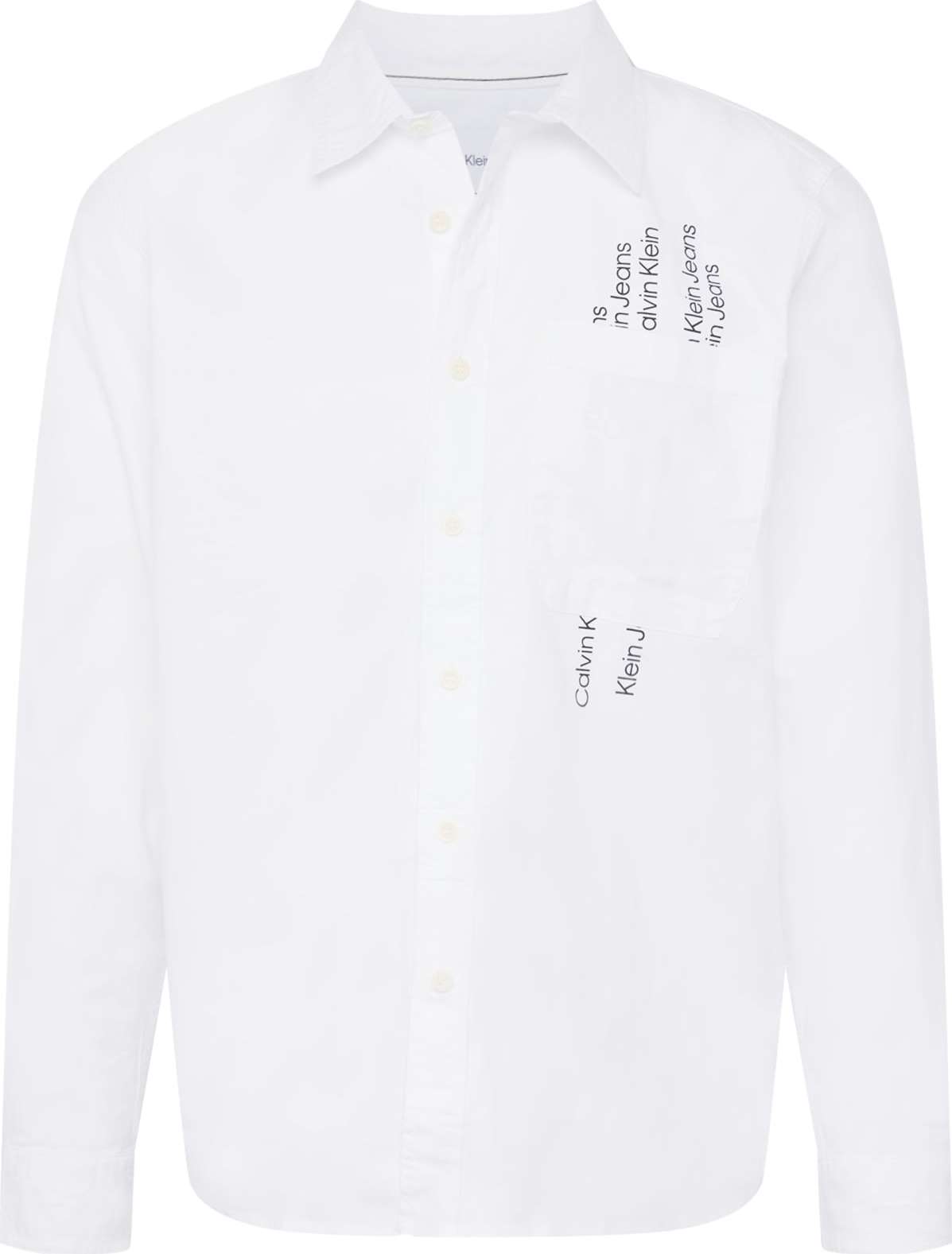 Calvin Klein Jeans Košile 'URBAN ECHO' černá / bílá