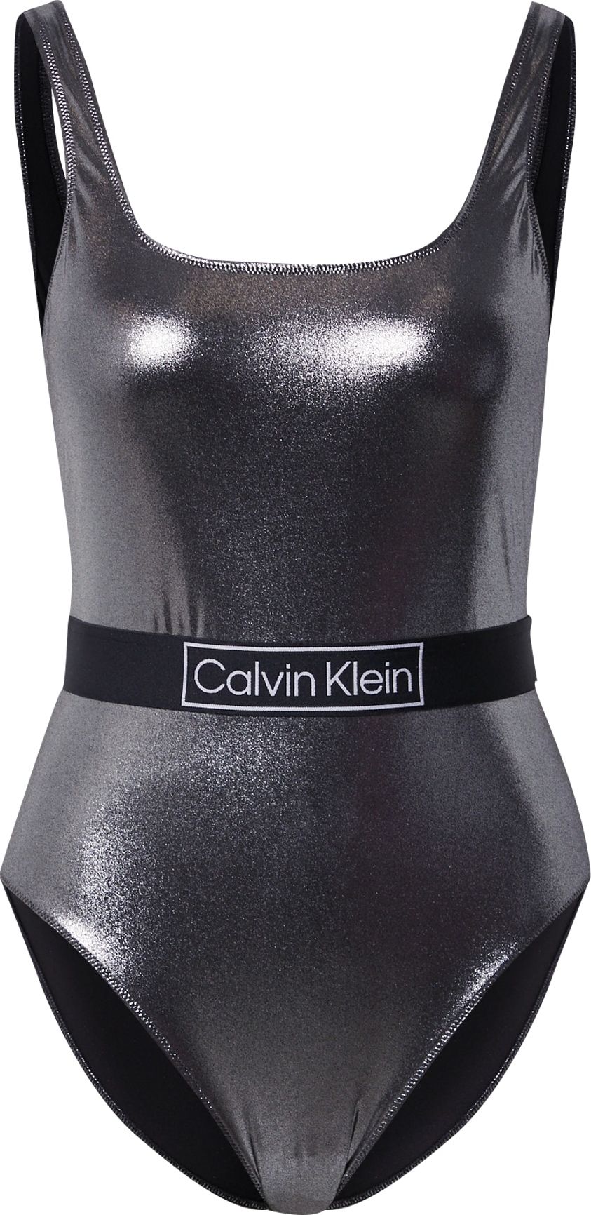 Calvin Klein Swimwear Plavky černá / bílá