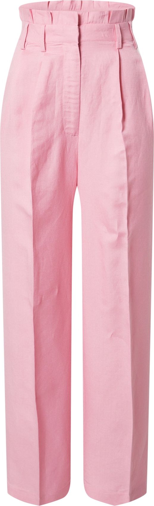 EDITED Kalhoty se sklady v pase 'Becky' světle růžová