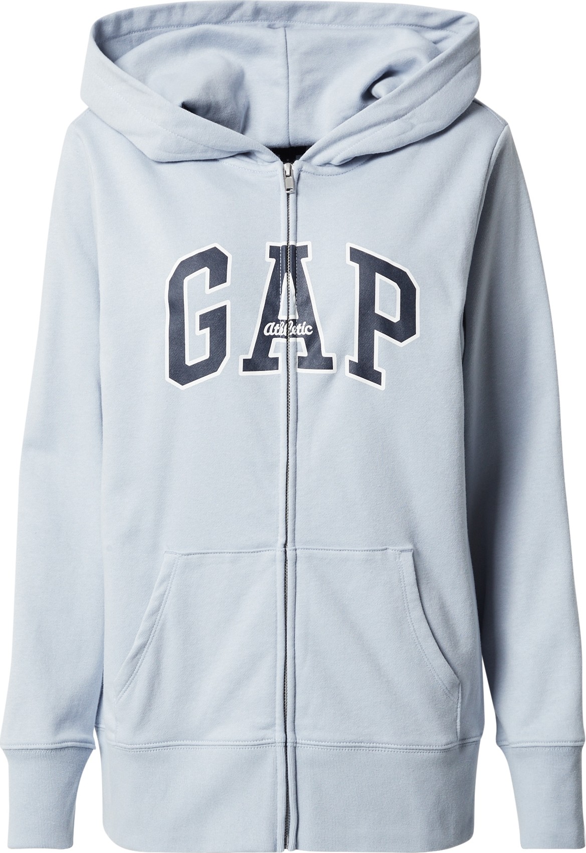 GAP Mikina s kapucí námořnická modř / světlemodrá / bílá