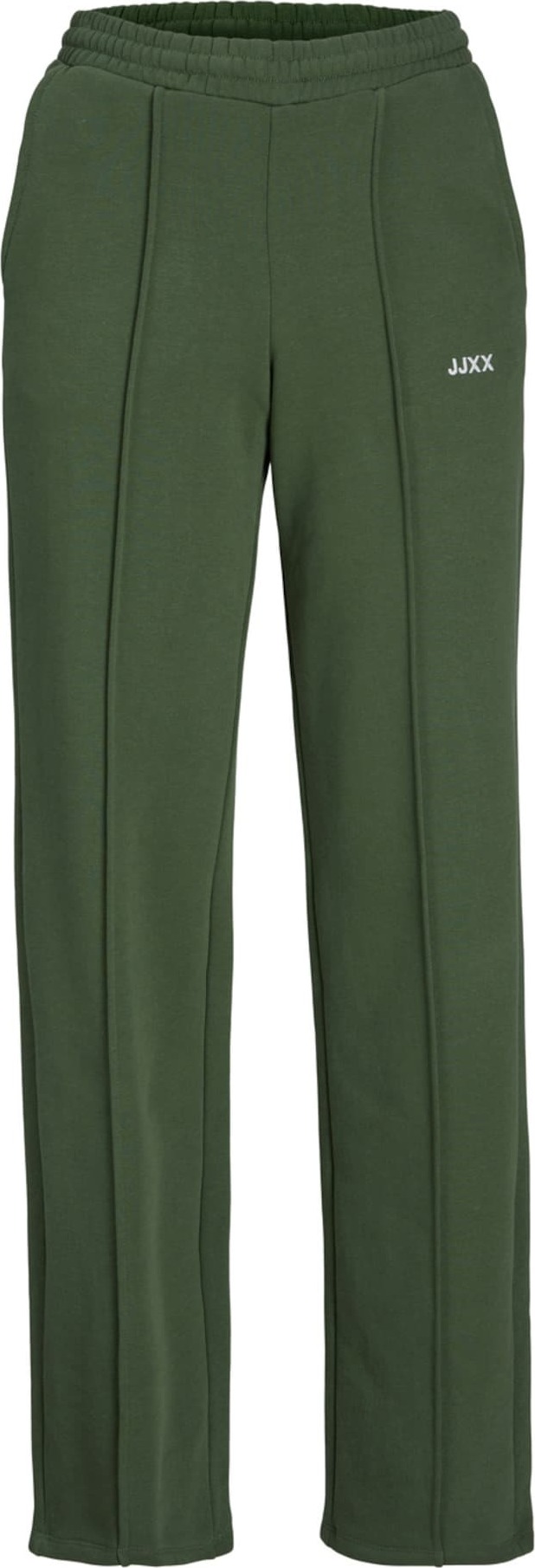 JJXX Kalhoty s puky 'Camilla' zelená / bílá