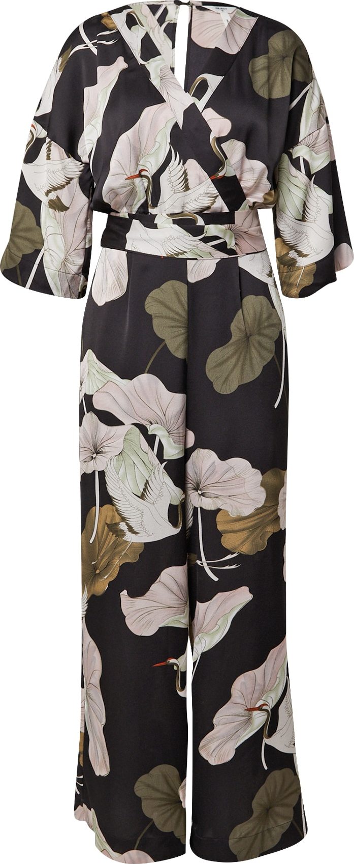 OBJECT Overal 'PANTHEON' khaki / pastelově růžová / černá / bílá