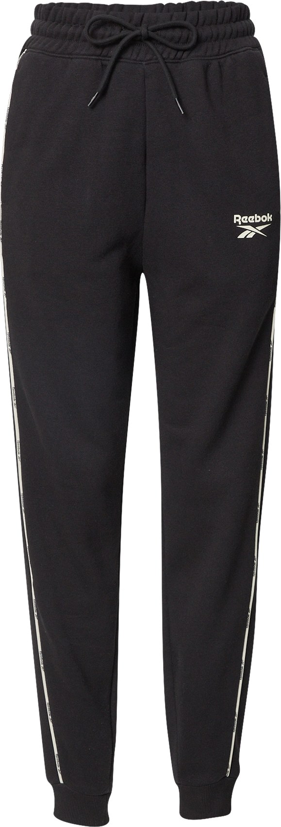Reebok Sport Sportovní kalhoty černá / bílá