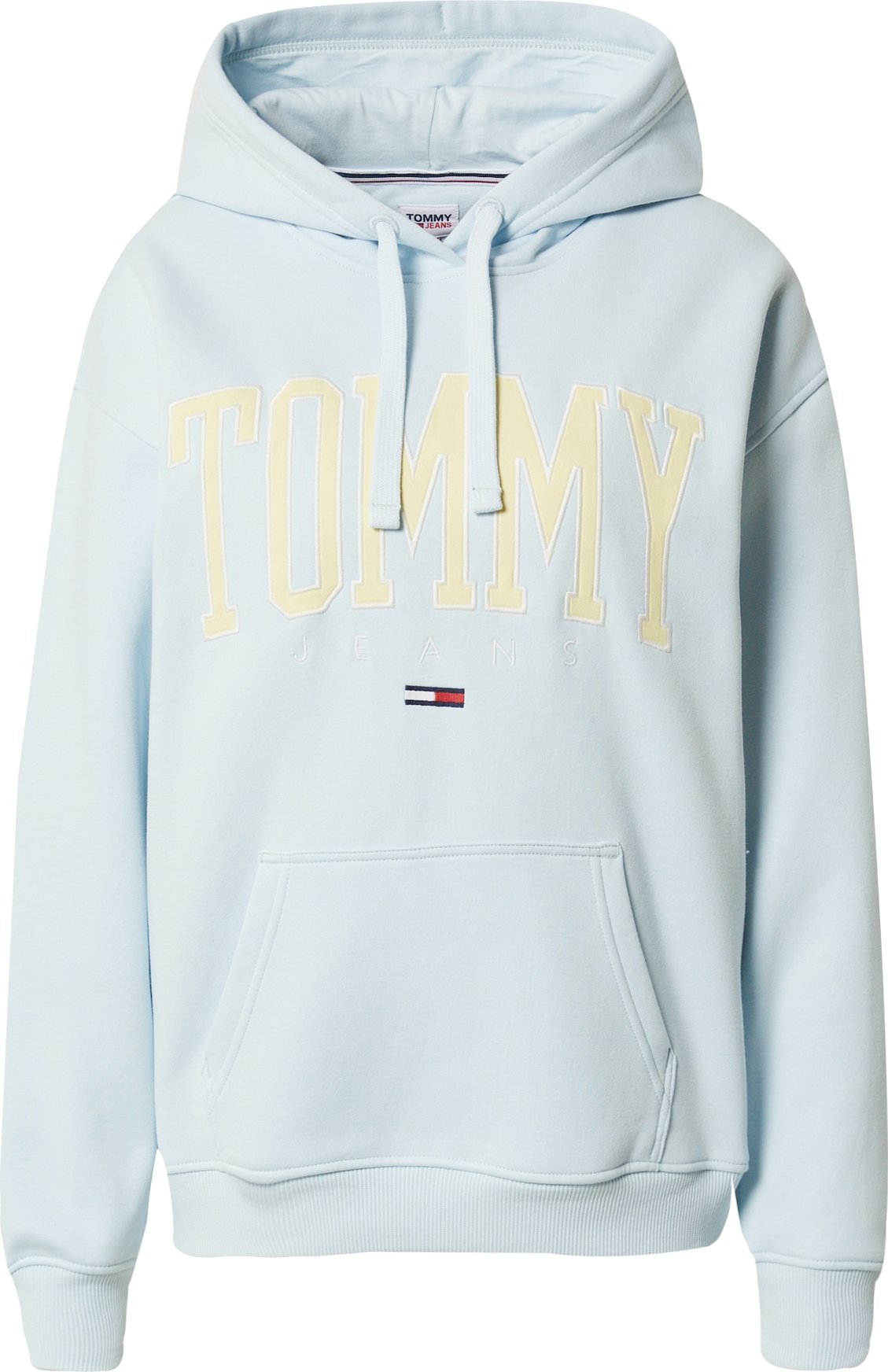 Tommy Jeans Mikina světlemodrá / tmavě modrá / světle žlutá / jasně červená