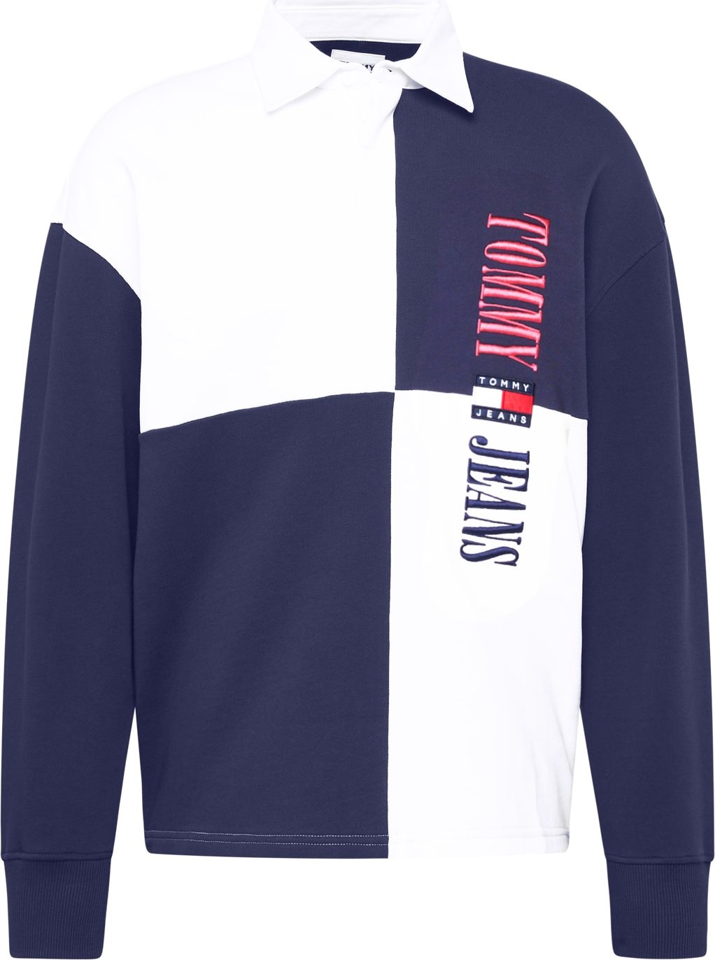 Tommy Jeans Tričko námořnická modř / červená / bílá