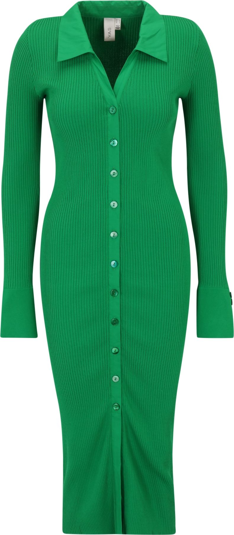 Y.A.S Tall Košilové šaty 'SHIRTA' zelená