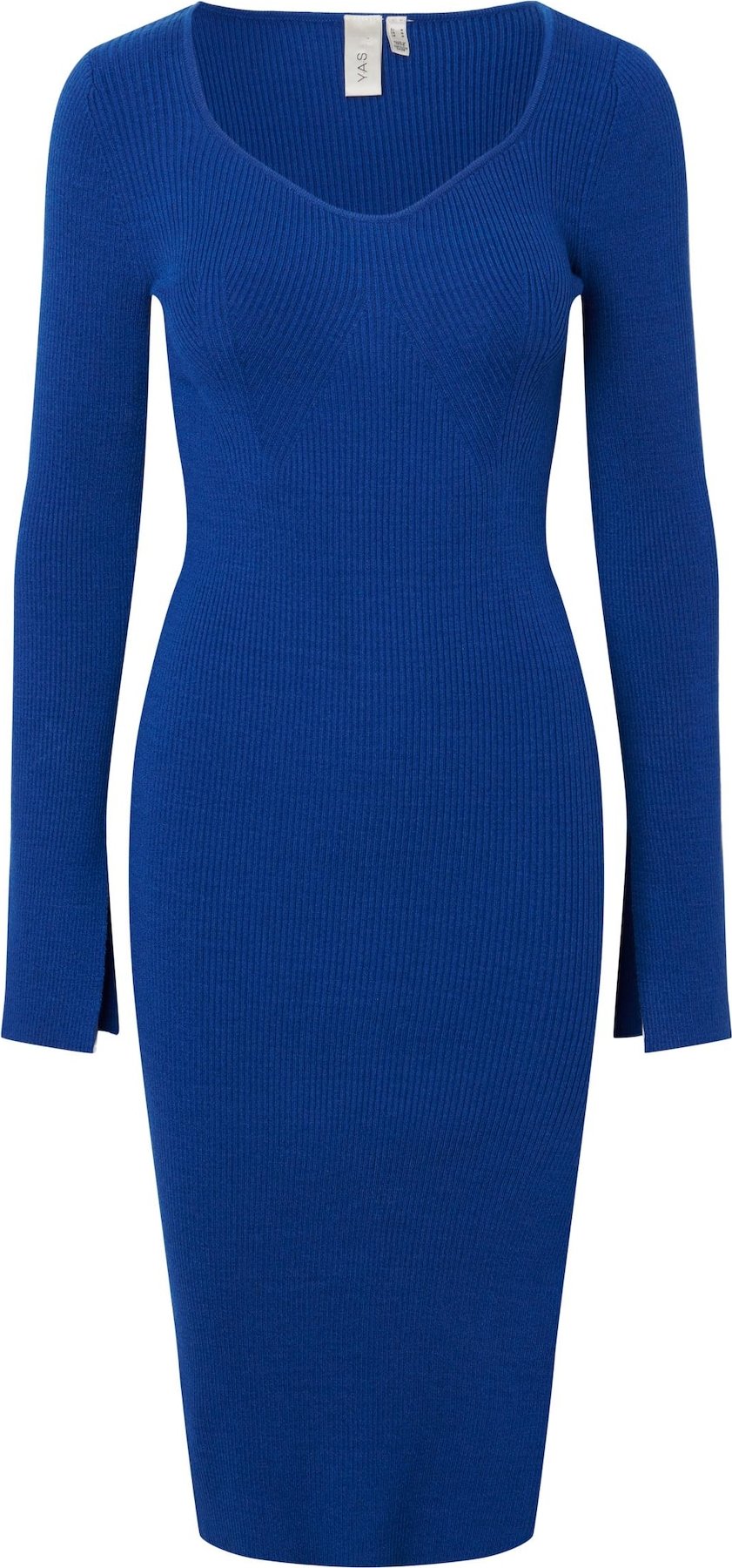 Y.A.S Úpletové šaty 'Livia' kobaltová modř