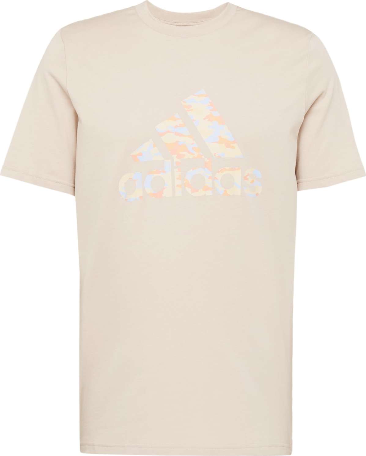 ADIDAS SPORTSWEAR Funkční tričko béžová / světlemodrá / pastelově žlutá / meruňková