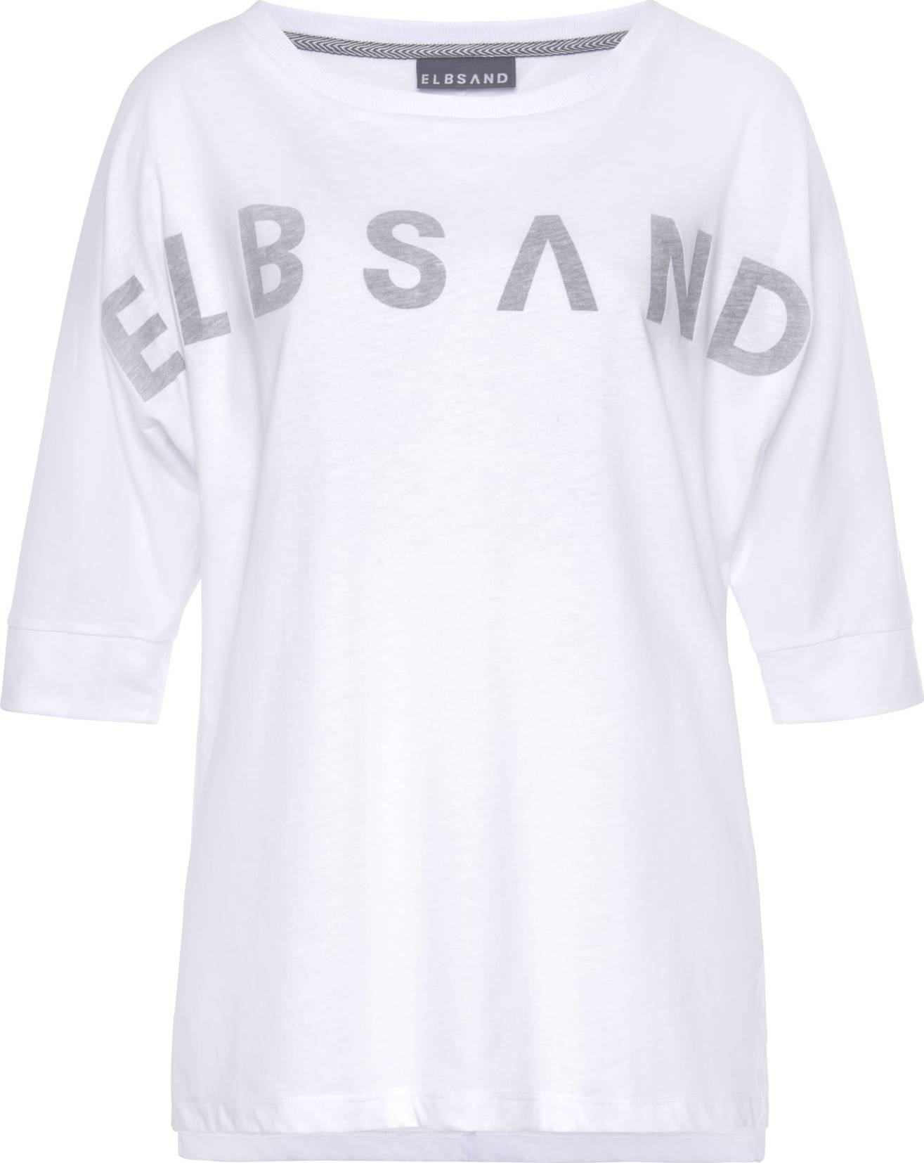 Elbsand Tričko šedá / bílá