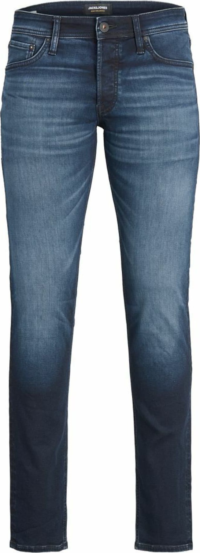 JACK & JONES Džíny 'Glenn' modrá džínovina / tmavě modrá