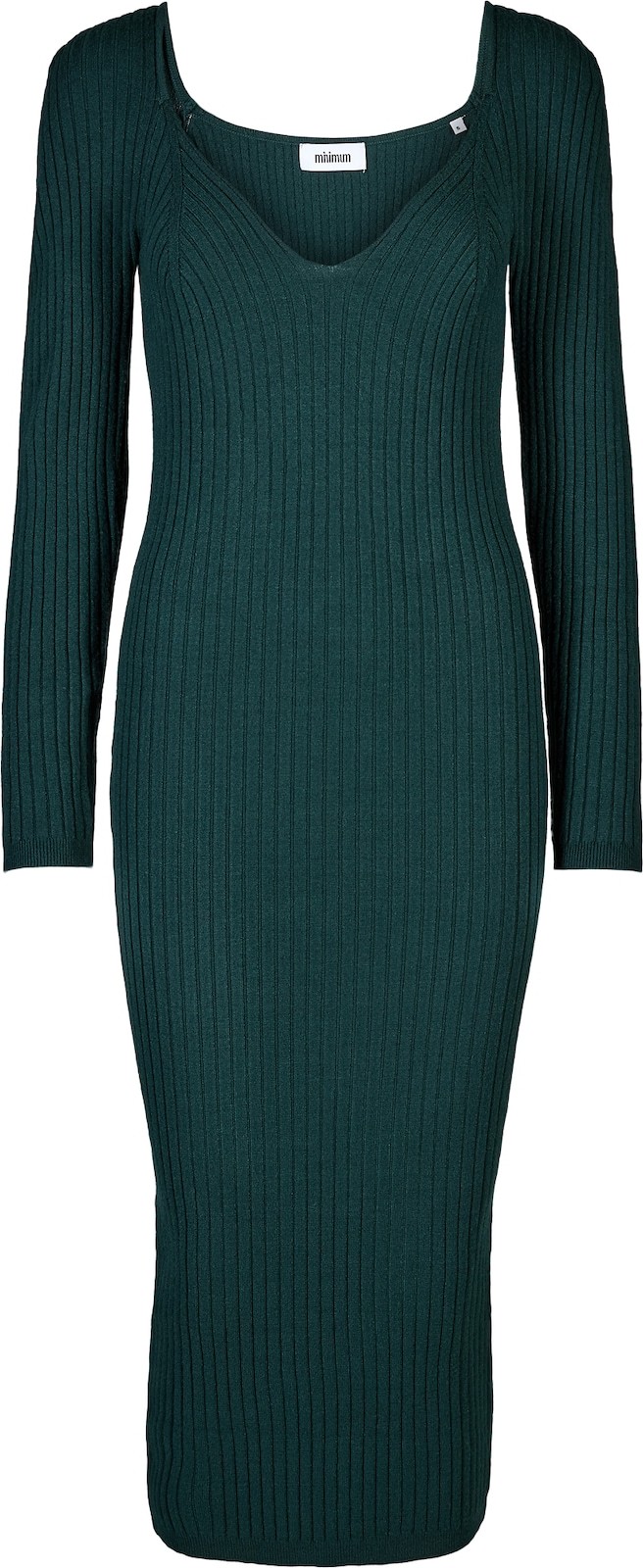 minimum Úpletové šaty 'Stassy' tmavě zelená