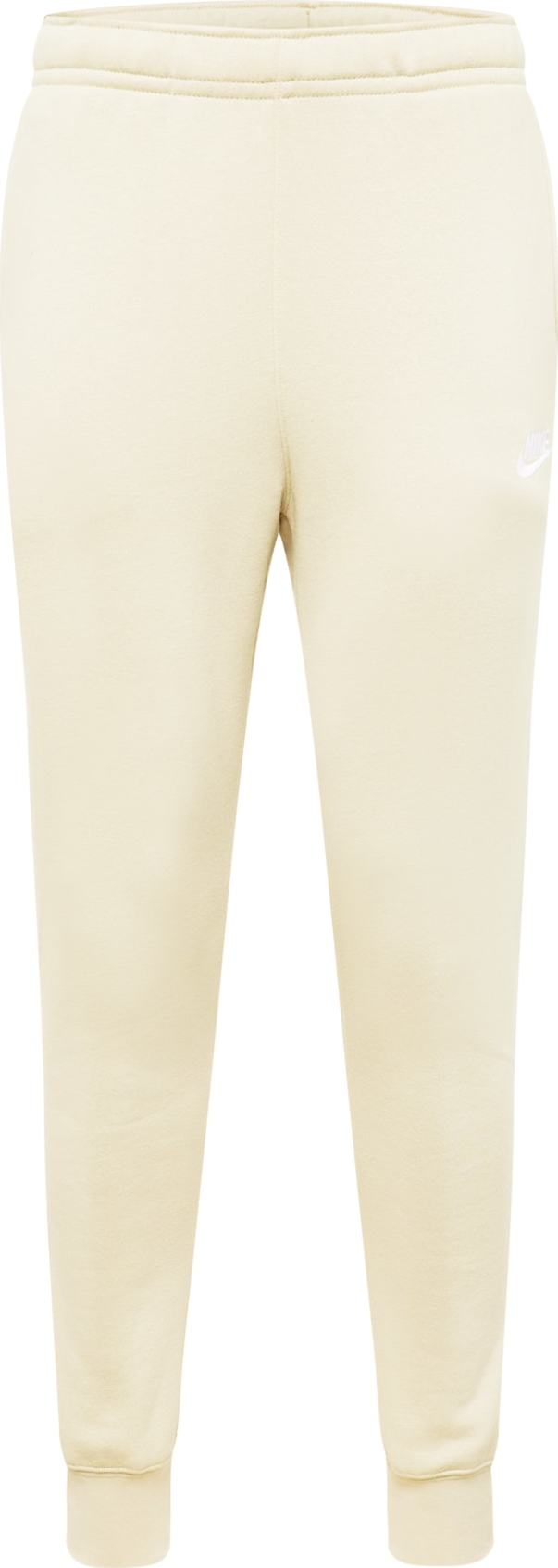 Nike Sportswear Kalhoty krémová / bílá