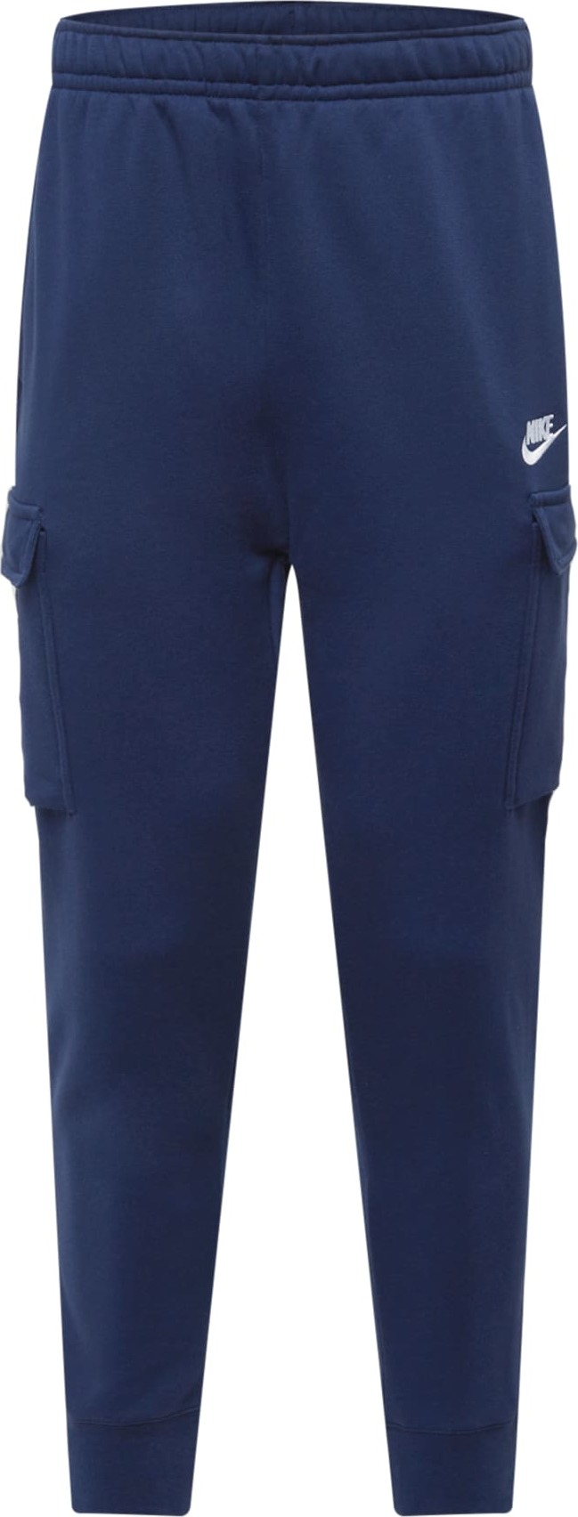 Nike Sportswear Kalhoty 'Club' tmavě modrá / bílá