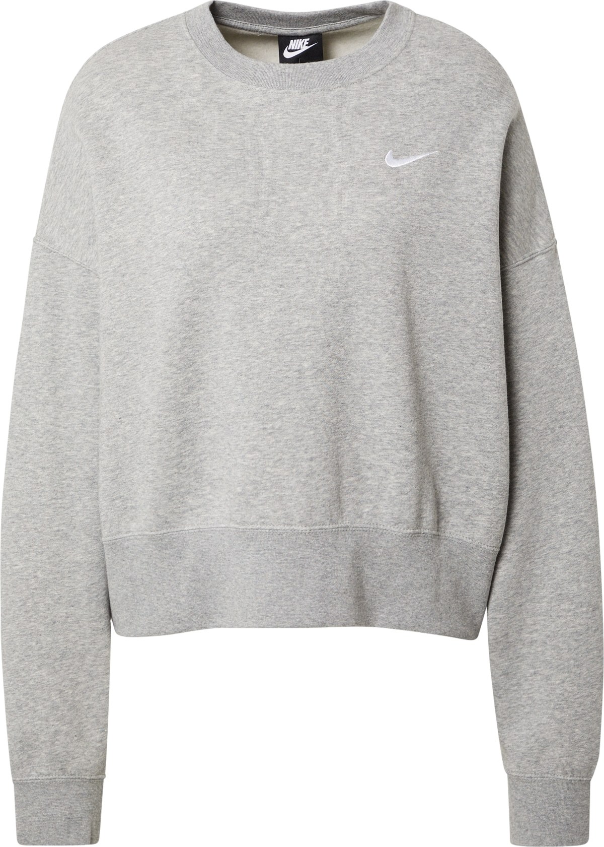 Nike Sportswear Mikina 'Essentials' šedý melír / bílá