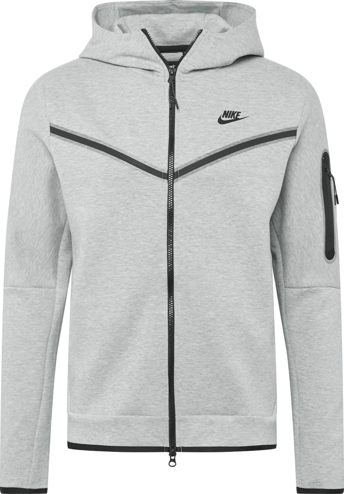 Nike Sportswear Funkční bunda šedá / černá