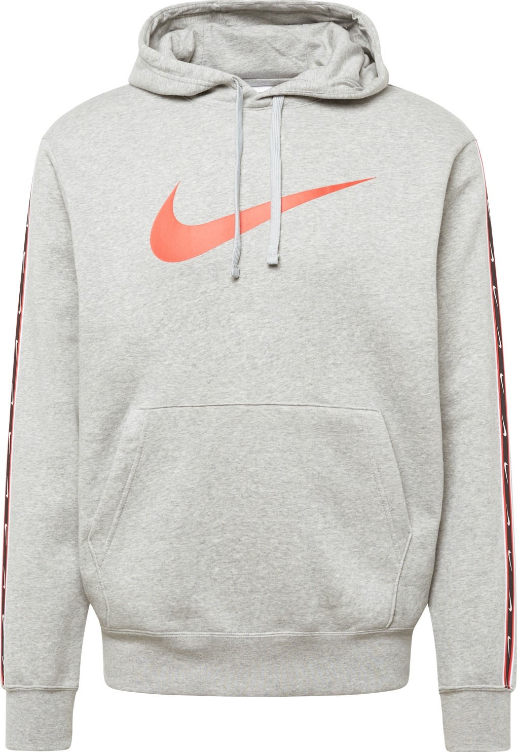 Nike Sportswear Mikina šedá / červená / černá