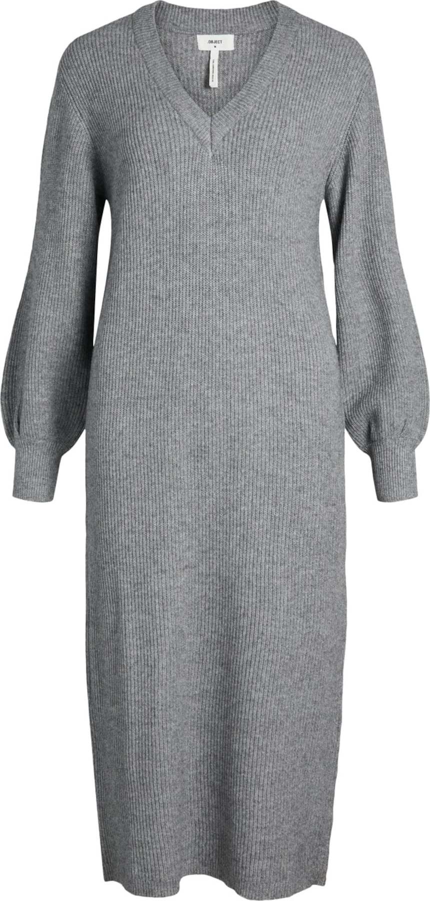 OBJECT Úpletové šaty 'Malena' šedý melír