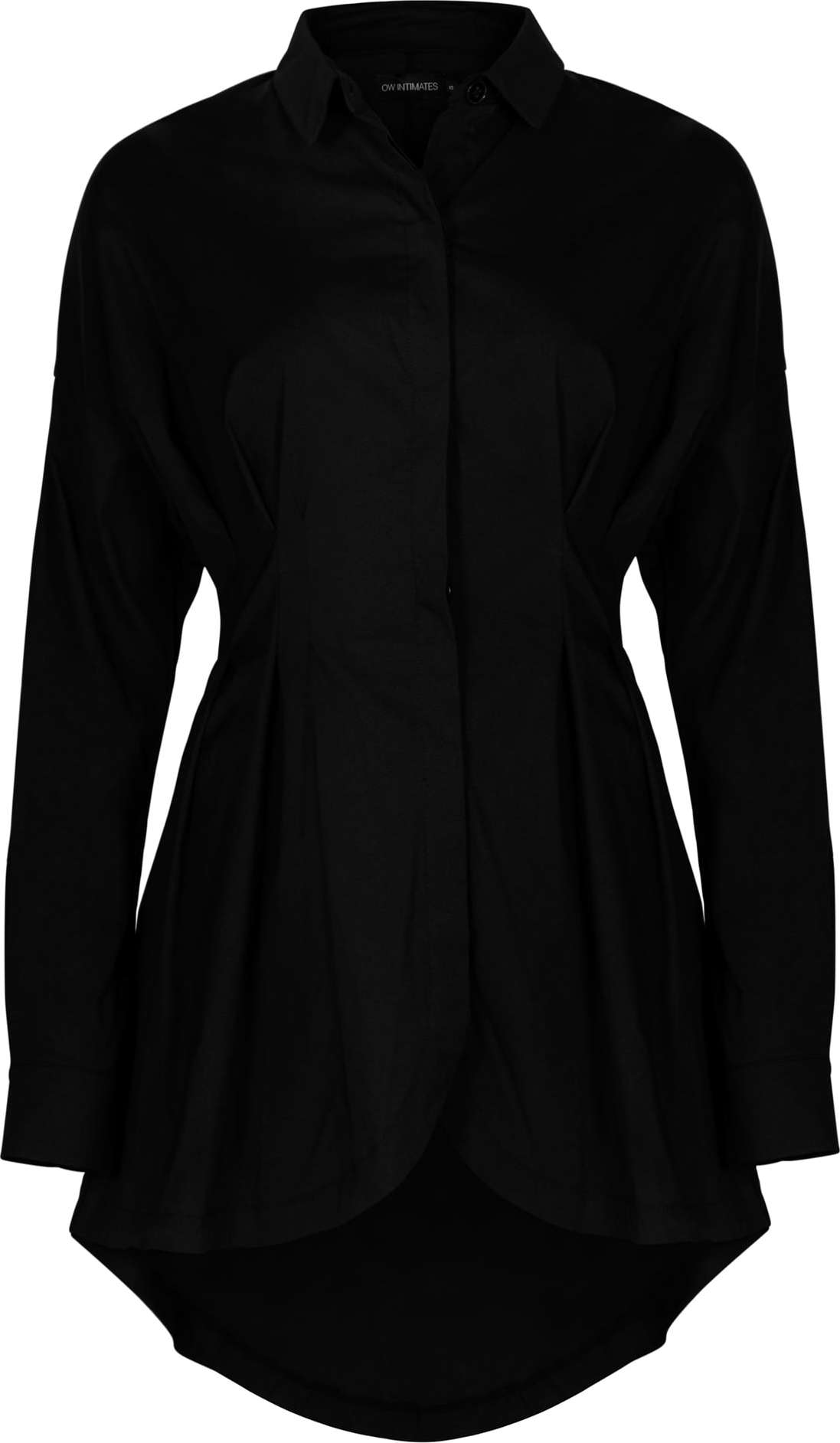 OW Collection Košilové šaty 'ERIN' černá