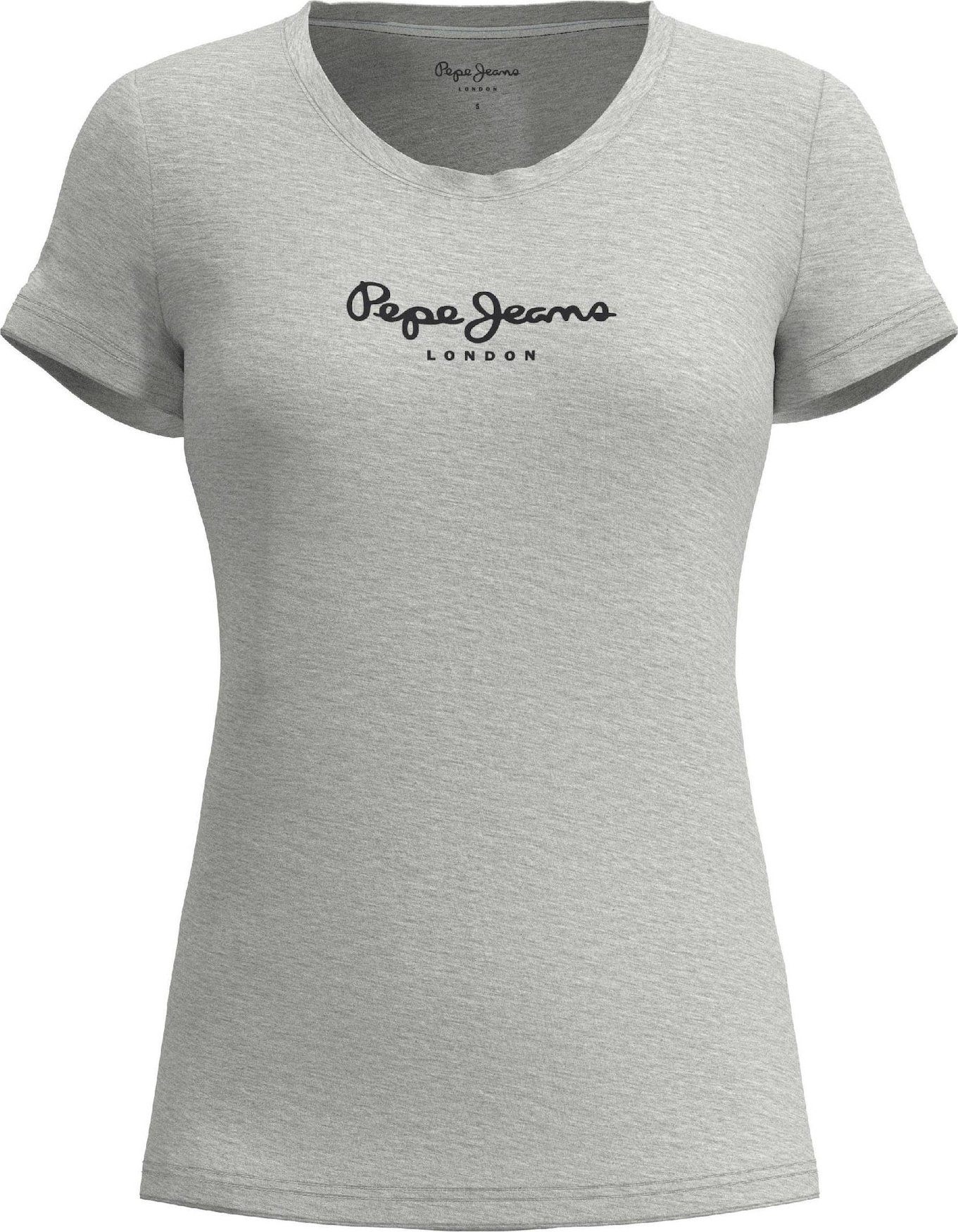 Pepe Jeans Tričko šedý melír / černá