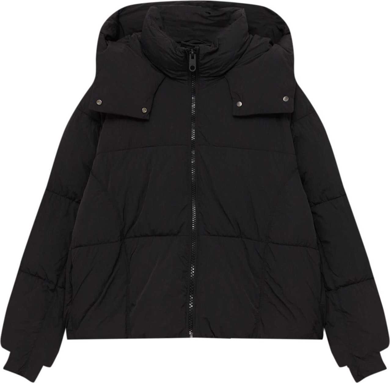 Pull&Bear Zimní bunda černá
