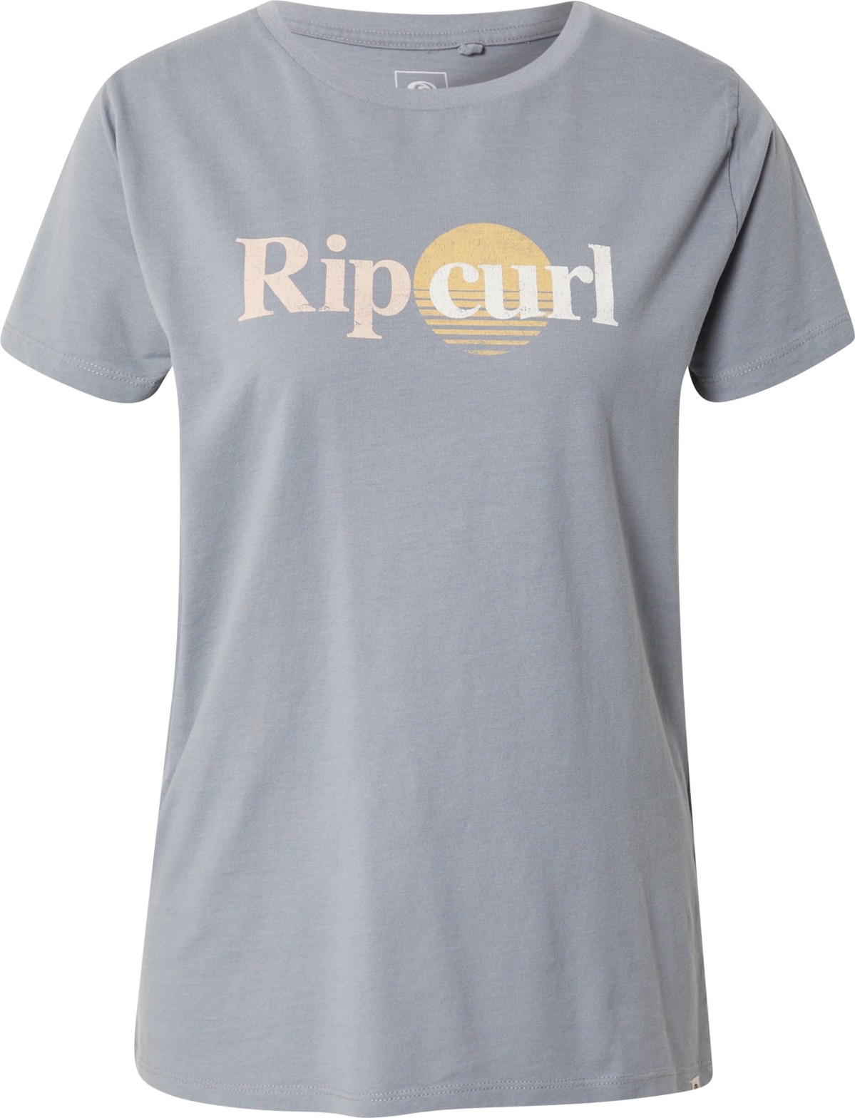 RIP CURL Funkční tričko 'SUNSET' šedá / oranžová / růžová / bílá