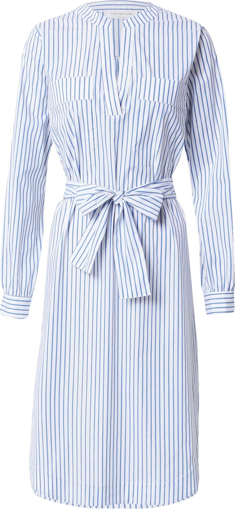 rosemunde Košilové šaty nebeská modř / bílá