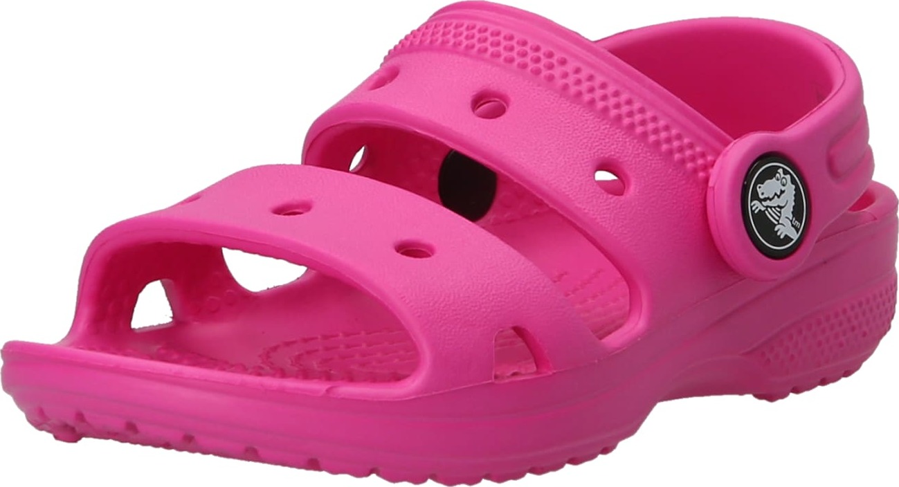 Crocs Sandály pink / černá / bílá