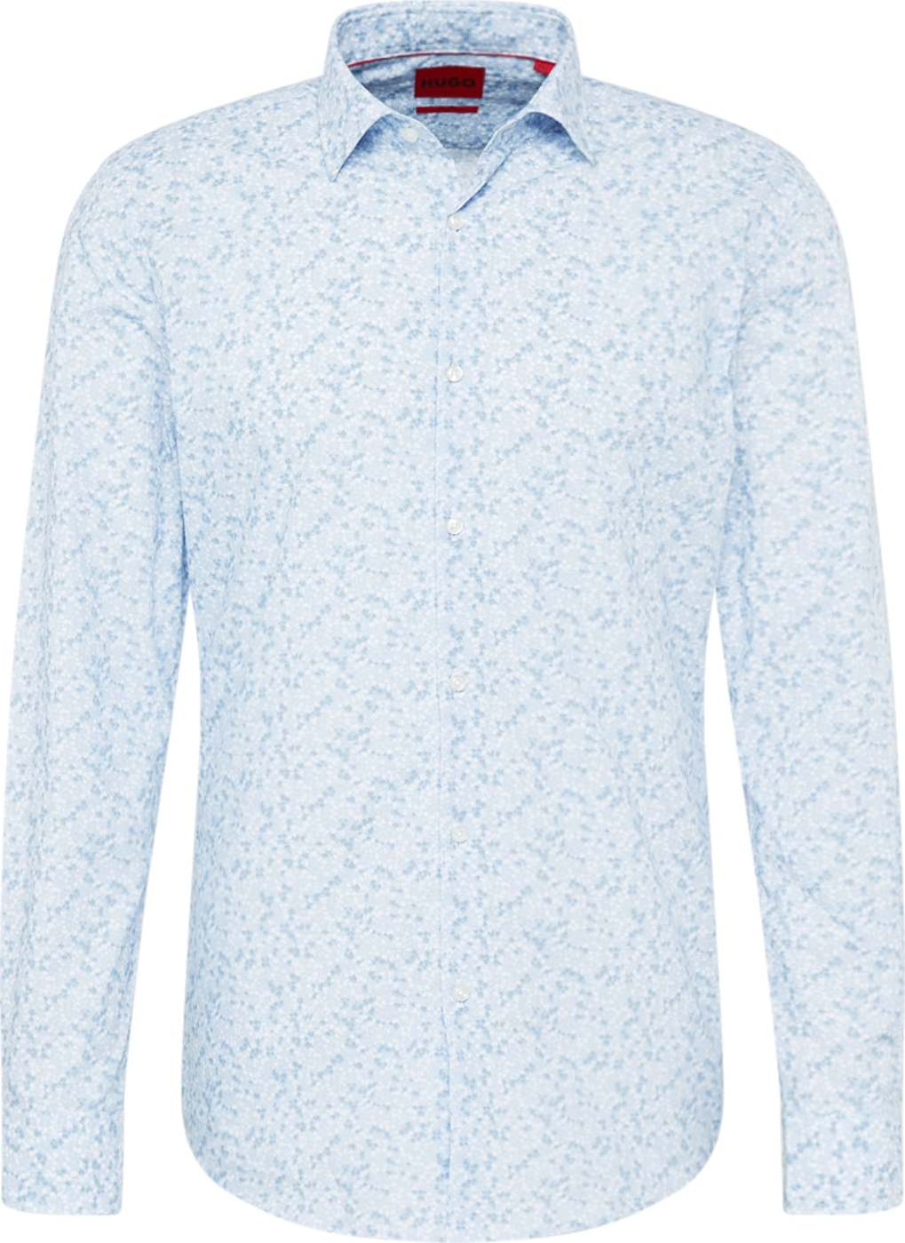 HUGO Košile 'Kenno' pastelová modrá / světlemodrá / bílá