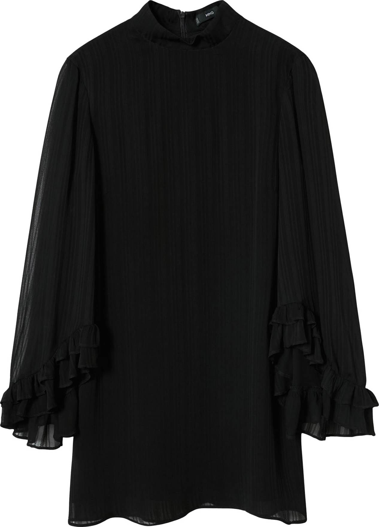 MANGO Košilové šaty 'MENDES' černá