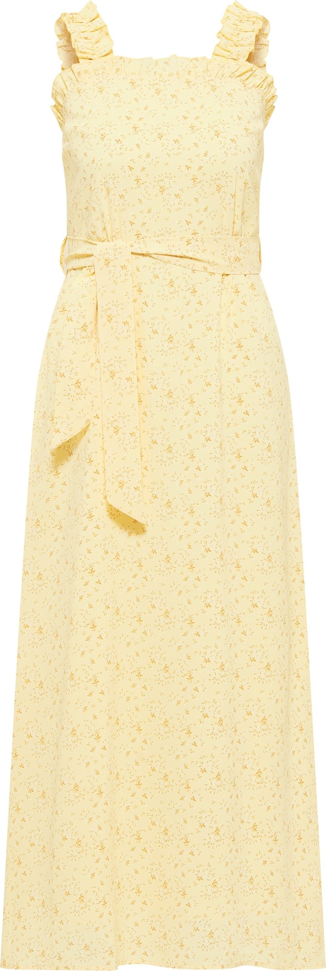 MYMO Letní šaty zlatě žlutá / pastelově žlutá