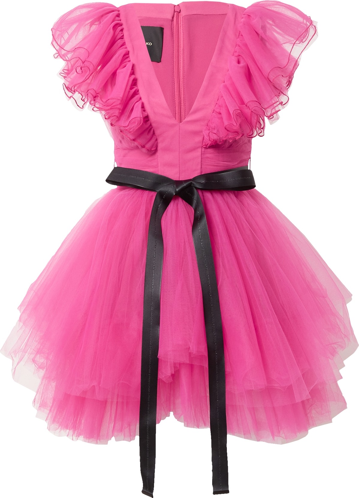 PINKO Koktejlové šaty 'FILIPPINE' pink / černá