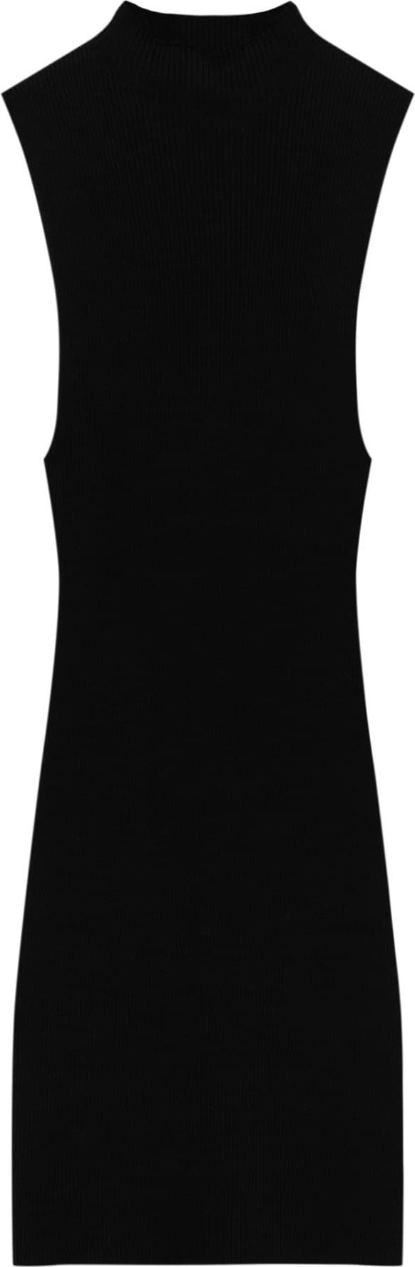 Pull&Bear Úpletové šaty černá