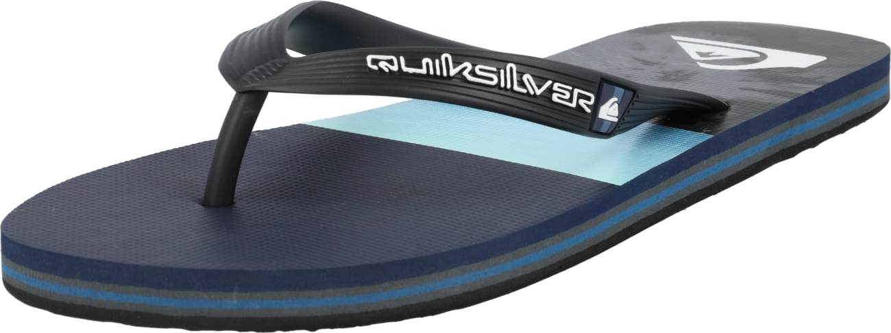 QUIKSILVER Žabky 'MOLOKAI' modrá / noční modrá / bílá