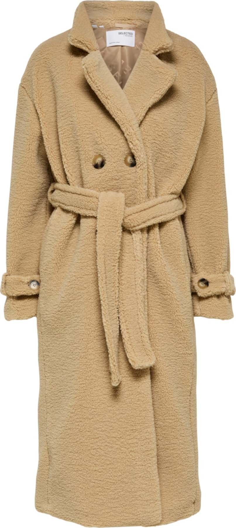 Selected Femme Petite Zimní kabát 'BETTY' béžová